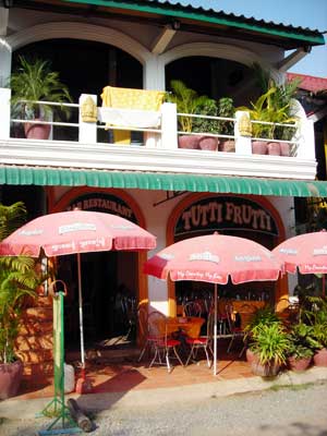 Tutti Frutti Restaurant in Sihanoukville, Cambodia.