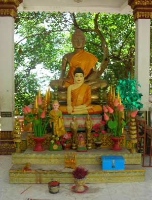 buddha watches over ream national park