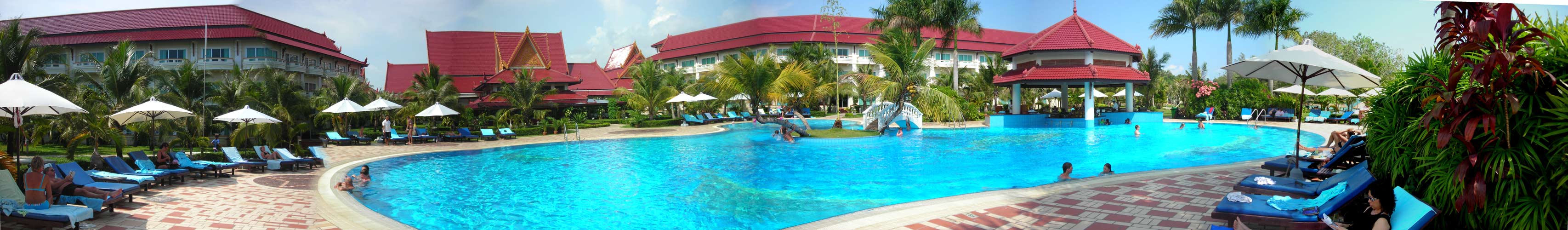 swimming pool at sokha hotel in sihanoukville cambodia