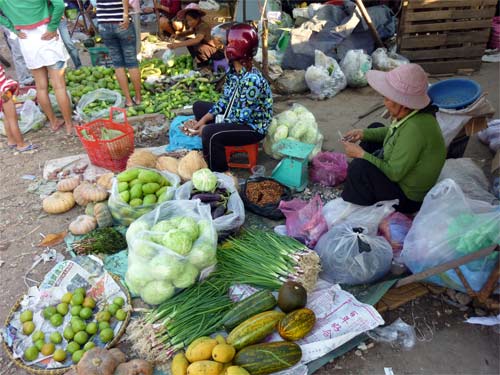 sihanoukville central market, cambodia