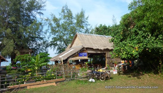 Shanti Shanti Bar, Restaurant and Shop on Otres Beach in Sihanoukville, Cambodia.