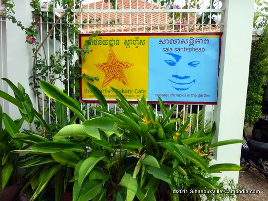 Starfish Center in Sihanoukville, Cambodia.  Massage, Cafe, Gift Shop.