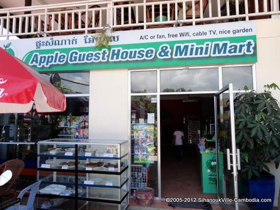 Apple Guesthouse in Sihanoukville, Cambodia.