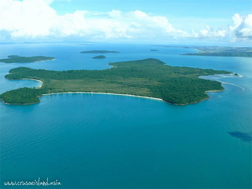 koh ta kiev island in cambodia.  courtesy of crusoeisland.asia