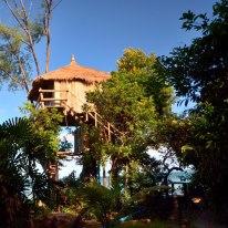 Treehouse Bungalows on Koh Rong Island in Sihanoukville, Cambodia.