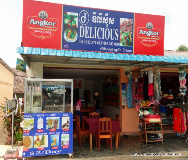 Delicious Restaurant & Bike Rental in SihanoukVille, Cambodia.