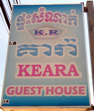 Keara Guesthouse in SihanoukVille, Cambodia.