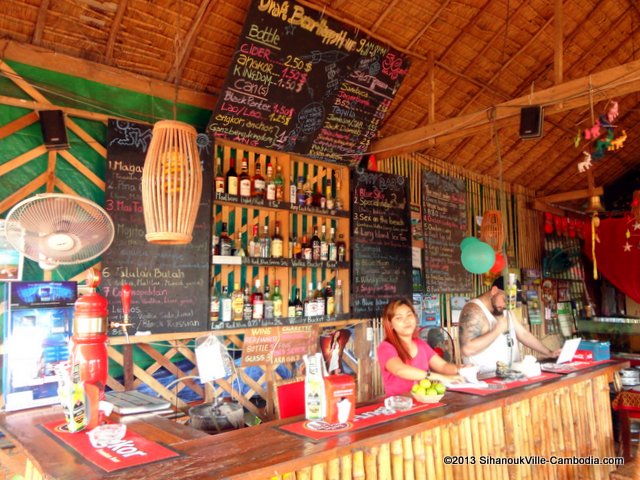 Sky Bar & Restaurant in SihanoukVille, Cambodia.