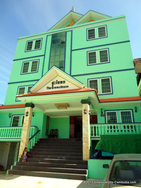 The Green House Guesthouse in SihanoukVille, Cambodia.