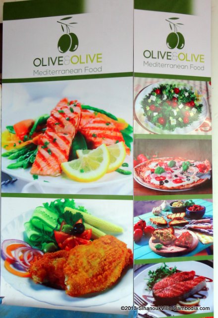 Olive & Olive Mediterranean Food in SihanoukVille, Cambodia.