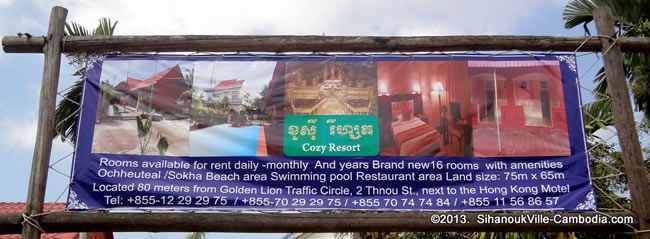 Cozy Resort in SihanoukVille, Cambodia.