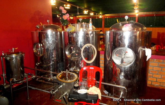 Five Men Microbrewery in SihanoukVille, Cambodia.