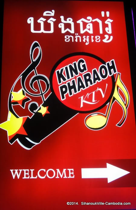 King Pharaoh Karaoke KTV in SihanoukVille, Cambodia.