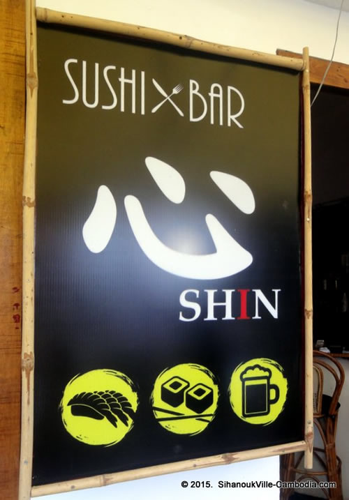 Shin Japanese Sushi in SihanoukVille, Cambodia.