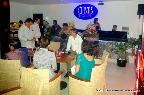 Chiva's Beach Club & Sports Bar in SihanoukVille, Cambodia.