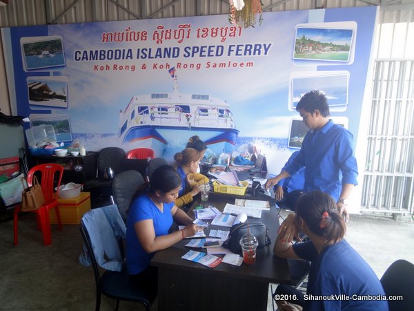 Island Speed Ferry Cambodia in SihanoukVille, Cambodia.