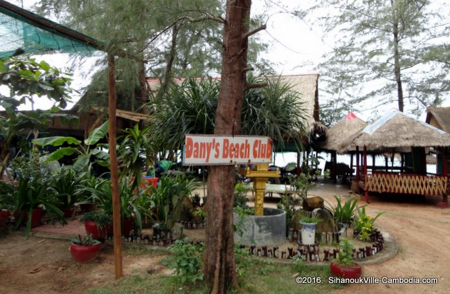 Dany's Beach Club on Otres Beach.  Sihanoukville, Cambodia.