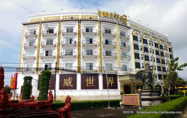 Majestic Hotel and SV Casino in SihanoukVille, Cambodia.