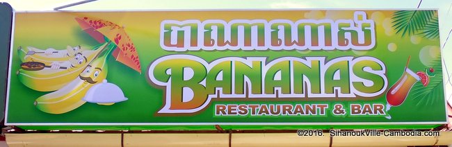 Banana's Restaurant in SihanoukVille, Cambodia.