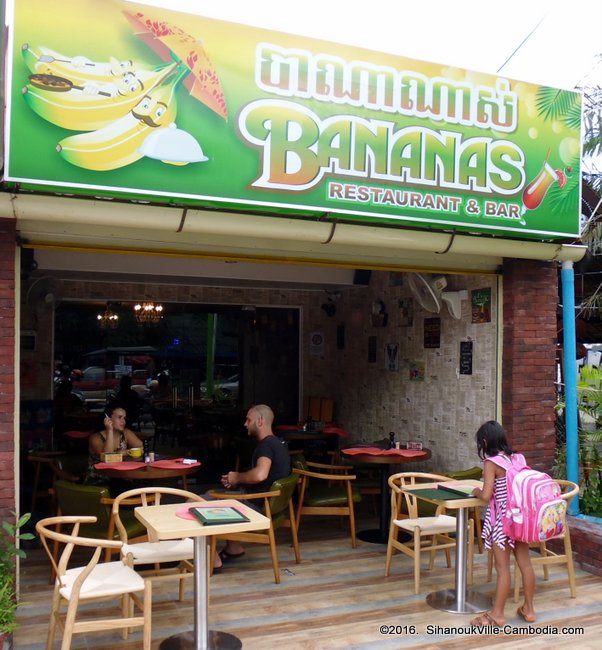 Banana's Restaurant in SihanoukVille, Cambodia.