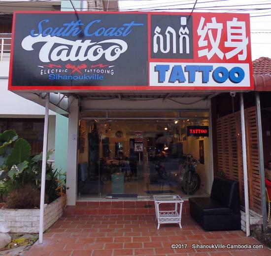 South Coast Tattoo Studio in SihanoukVille, Cambodia.