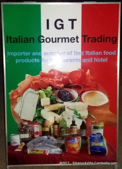 IGT Italian Gourmet Trading in SihanoukVille, Cambodia.