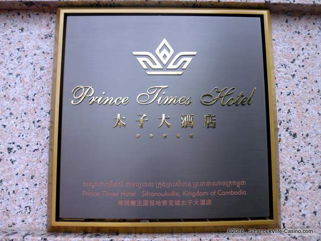 Prince Times Hotel in SihanoukVille, Cambodia.