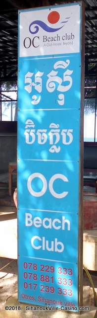 OC Beach Club in Sihanoukville, Cambodia.