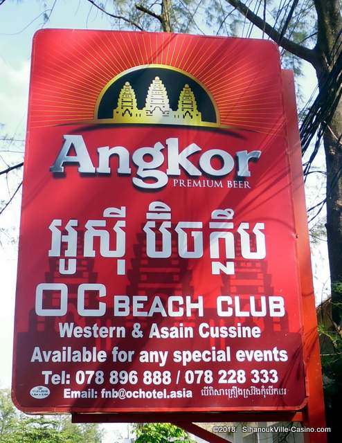 OC Beach Club in Sihanoukville, Cambodia.