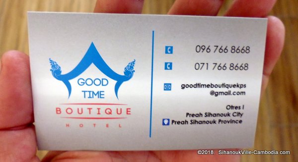 Good Time Boutique in SihanoukVille, Cambodia.