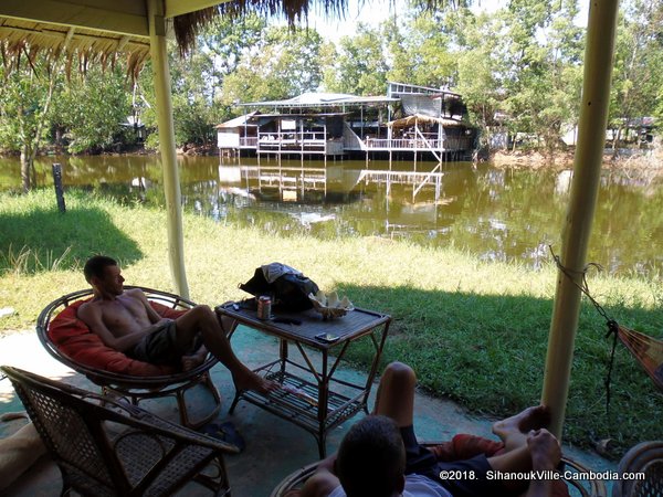 Lakeside Bar and rooms in Otres Village.  SihanoukVille, Cambodia.