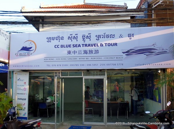 CC Blue Sea Travel and Tour in SihanoukVille, Cambodia.