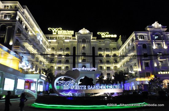 White Sand Palace and Casino in SihanoukVille, Cambodia.