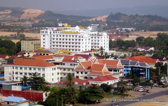 White Sand Palace and Casino in SihanoukVille, Cambodia.