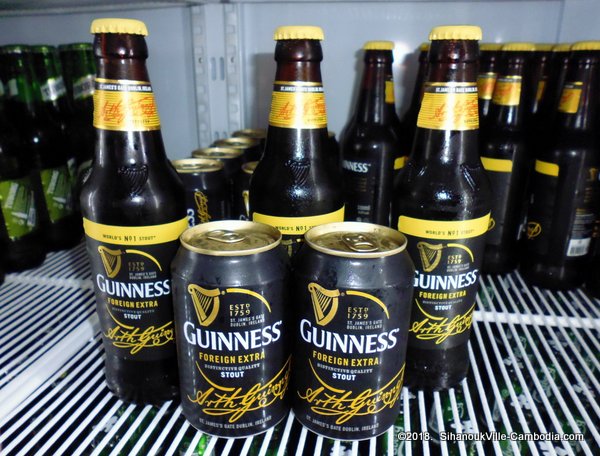 guiness beer brewed in sihanoukville, cambodia.