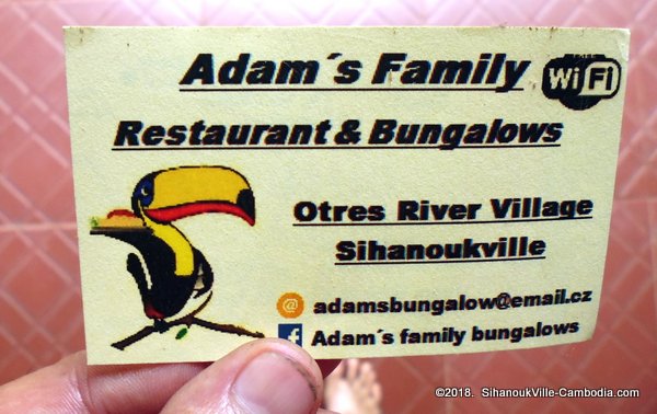 Adam's Family Bungalows and Restaurant in SihanoukVille, Cambodia.  Otres Village.  Czech Food.