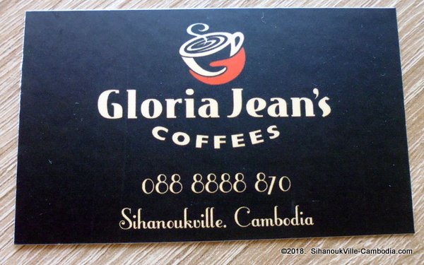 Gloria Jean's Coffees in SihanoukVille, Cambodia.