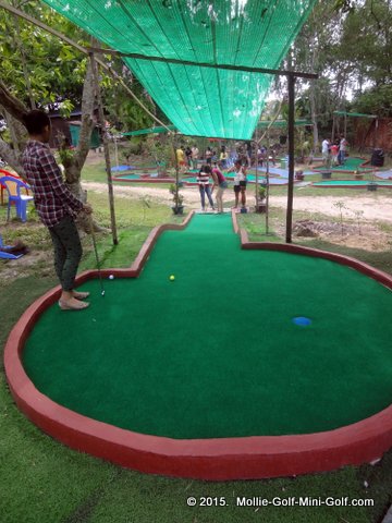Mollie Golf Mini Golf in SihanoukVille, Cambodia.