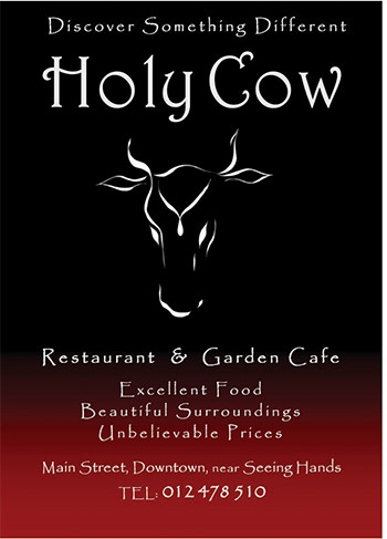 Holy Cow Restaurant in Sihanoukville, Cambodia.