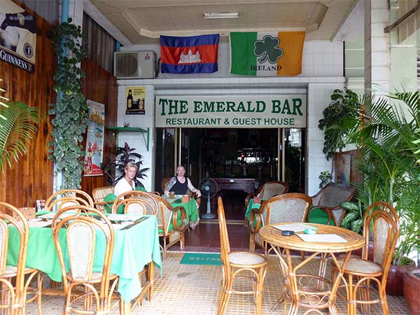 The Emerald Irish Pub in Sihanoukville, Cambodia.  Irish Pub.