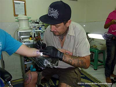 sinville tattoo, sihanoukville, cambodia