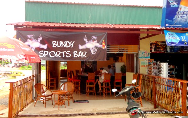 Bundy Bar in Sihanoukville, Cambodia.