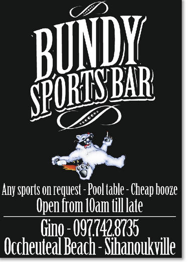 Bundy Bar in Sihanoukville, Cambodia.